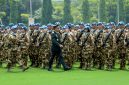 Panglima TNI Jenderal Agus Subiyanto melepas 744 personel TNI untuk menjalankan misi perdamaian UNIFIL. Foto: Ist.