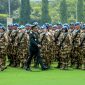Panglima TNI Jenderal Agus Subiyanto melepas 744 personel TNI untuk menjalankan misi perdamaian UNIFIL. Foto: Ist.