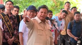 Presiden Prabowo Subianto saat menyambangi Pulau Miangas, Kepulauan Talaud, Sulawesi Utara, Sabtu (9/5/2026). Foto: Ist.