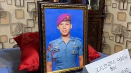 Prajurit Marinir TNI AL asal Lampung Utara gugur saat menjalani latihan korps pasukan elite Denjaka. Foto: Ist.