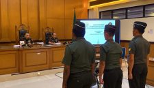 Oditur militer meminta majelis hakim Pengadilan Militer Jakarta menolak pleidoi tiga prajurit TNI terdakwa pembunuhan kacab bank BUMN. Foto: Ist.