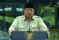 Presiden Prabowo Subianto saat menyampaikan arahan atau keterangan resmi. Beliau baru saja menerbitkan Peraturan Presiden Nomor 9 Tahun 2026 yang mengatur ulang struktur dan memperkuat fungsi Badan Nasional Penanggulangan Terorisme (BNPT). Foto : Ist.
