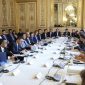 Presiden Prabowo Subianto dan Presiden Prancis Emmanuel Macron luncurkan Forum Bisnis RI-Prancis. Foto: Ist.