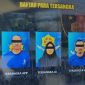 Papan tampilan daftar identitas lima tersangka sindikat penipuan berkedok proyek Koperasi Desa Merah Putih yang dibongkar Satreskrim Polres Boyolali. Kelima pelaku yakni WW, APP, JA, RAJ, dan HW alias Prabu (diduga otak utama) berhasil diamankan di Jakarta Selatan, dengan kerugian korban mencapai Rp1,2 miliar akibat modus dokumen palsu dan janji kerja sama fiktif. Foto: Ist.