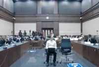 Mantan Mendikbudristek Nadiem Makarim menjalani sidang replik dalam perkara dugaan korupsi pengadaan laptop Chromebook. Foto: Ist.