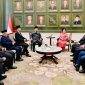Suasana ramah tamah Presiden Prabowo dan Wapres Gibran dengan Megawati dan Jusuf Kalla. Foto: Ist.