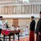 Gubernur Sumatera Utara, Bobby Nasution, saat melantik dan mengukuhkan Pengurus Lembaga Pengembangan Tilawatil Quran (LPTQ) Provinsi Sumut periode 2026–2030, Dewan Pengawas, serta Dewan Hakim MTQ ke-40 di Aula Raja Inal Siregar, Kantor Gubernur Sumut, Medan, Minggu (14/6/2026). Foto: Ist.