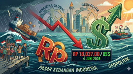 ​Rupiah Melemah Tembus Rp18.037,00 per Dolar AS. (Foto:Ist) 