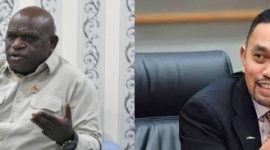 Kiri: Menteri Hak Asasi Manusia Natalius Pigai, yang mengusulkan agar kalangan sipil dapat menduduki jabatan utama di lingkungan Polri sebagai bentuk keseimbangan dan semangat reformasi. Kanan: Wakil Ketua Komisi III DPR Ahmad Sahroni, yang menanggapi tegas usulan tersebut dan meminta Natalius Pigai lebih fokus menangani berbagai kasus pelanggaran HAM yang masih banyak tertangguh, ketatimbang mengusulkan hal yang dinilainya tidak perlu. Foto: Ist.