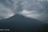 Aktivitas Gunung Merapi, Jumat (12/6/2026). Foto: Ist.