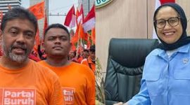 Kiri: Ketua Umum Partai Buruh, Said Iqbal, terlihat bersama para kader saat kegiatan ormasnya, yang kini dijadwalkan dilantik menjadi Penasihat Khusus Presiden Bidang Ketenagakerjaan setingkat menteri. Kanan: Nanik S. Deyang, yang akan dilantik bersamaan sebagai pimpinan Badan Gizi Nasional (BGN) dalam upaya memperkuat program strategis pemerintahan Prabowo Subianto. Foto: Ist.
