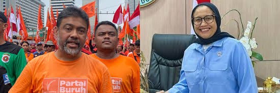 Kiri: Ketua Umum Partai Buruh, Said Iqbal, terlihat bersama para kader saat kegiatan ormasnya, yang kini dijadwalkan dilantik menjadi Penasihat Khusus Presiden Bidang Ketenagakerjaan setingkat menteri. Kanan: Nanik S. Deyang, yang akan dilantik bersamaan sebagai pimpinan Badan Gizi Nasional (BGN) dalam upaya memperkuat program strategis pemerintahan Prabowo Subianto. Foto: Ist.