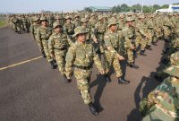  Latihan Dasar Militer yang diikuti peserta Program Sarjana Penggerak Pembangunan Indonesia Tahun 2026, calon pengelola Koperasi Desa/Kelurahan Merah Putih dan Kampung Nelayan Merah Putih. Foto: Ist.