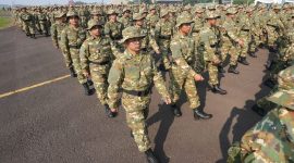  Latihan Dasar Militer yang diikuti peserta Program Sarjana Penggerak Pembangunan Indonesia Tahun 2026, calon pengelola Koperasi Desa/Kelurahan Merah Putih dan Kampung Nelayan Merah Putih. Foto: Ist.