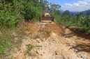 ​Akses Jalan Desa Alur Subur Kembali Normal Berkat Respons Cepat BPBD Dairi. (Foto:Ist) 