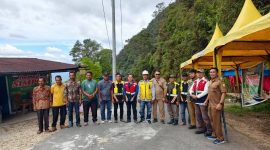 Proyek Jalan Delleng Simpoon Pakpak Bharat–Humbahas Mulai Dikerjakan.(Foto:Ist) 