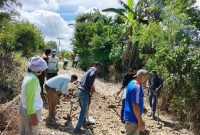 ​Gerak Cepat, Camat Sumbul Pimpin Gotong Royong Perbaiki Infrastruktur Desa Pegagan Julu V. (Foto:Ist) 