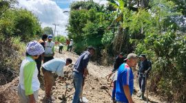 ​Gerak Cepat, Camat Sumbul Pimpin Gotong Royong Perbaiki Infrastruktur Desa Pegagan Julu V. (Foto:Ist) 
