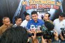 Gubernur Sumatera Utara Muhammad Bobby Afif Nasution memberikan keterangan kepada awak media di sela-sela peringatan Go Skateboarding Day North Sumatera 2026 yang digelar di Lapangan Merdeka Medan, Minggu (21/6/2026). Foto: Ist.