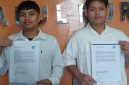 Rakha Firdaus Lubis dan Naufal Baginda, mendapatkan apresiasi resmi berupa Letter of Appreciation dari National Aeronautics and Space Administration (NASA).(Foto:Ist) 