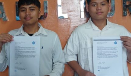 Rakha Firdaus Lubis dan Naufal Baginda, mendapatkan apresiasi resmi berupa Letter of Appreciation dari National Aeronautics and Space Administration (NASA).