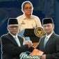 Momen serah terima jabatan Kepala Kantor Wilayah Direktorat Jenderal Pemasyarakatan (Kanwil Ditjenpas) Sumatera Utara antara Yudi Suseno (kiri) kepada Jalu Yuswa Panjang (kanan), usai pelantikan dan pengambilan sumpah di Gedung Kementerian Imigrasi dan Pemasyarakatan, Jakarta, Senin (8/6/2026). Foto: Ist.