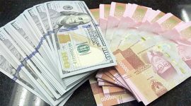 Ilustrasi – Tumpukan uang dolar Amerika Serikat dan uang rupiah. Nilai tukar rupiah tercatat melemah tajam ke level Rp 18.201 per dolar AS pada perdagangan Senin (8/6/2026). Foto: Ist.