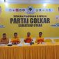 Ketua PDK KOSGORO 1957 Sumut, Viktor Silaen (tengah) saat memberikan arahan dalam rapat penetapan pengurus baru periode 2026–2031 di Medan, Selasa (2/6/2026). Foto: Ist.