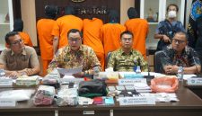 Konferensi pers pengungkapan kasus narkotika yang digelar Badan Narkotika Nasional (BNN) Provinsi Sumatera Utara, Selasa (9/6/2026). Foto: Ist.