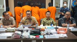 Konferensi pers pengungkapan kasus narkotika yang digelar Badan Narkotika Nasional (BNN) Provinsi Sumatera Utara, Selasa (9/6/2026). Foto: Ist.