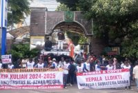 Dewan Pimpinan Pusat Aliansi Pemuda Intelektual Indonesia (APII) menggelar aksi unjuk rasa di Kejaksaan Agung RI, Senin (15/06/2026). Foto: Dok. APII.
