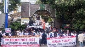 Dewan Pimpinan Pusat Aliansi Pemuda Intelektual Indonesia (APII) menggelar aksi unjuk rasa di Kejaksaan Agung RI, Senin (15/06/2026). Foto: Dok. APII.