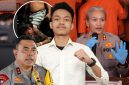 Koordinator Pusat BEM FH se-Sumatera, Afif Hauzaan Abid (tengah), menyampaikan desakan agar Kapolda Sumatera Utara segera mencopot Kapolres Pematangsiantar AKBP Sah Udur Sitinjak menyusul kasus tewasnya warga akibat diduga pengeroyokan yang terjadi tak jauh dari Mapolres.  Foto: IAS
