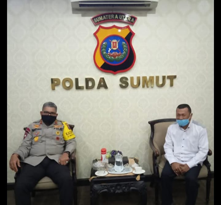 Foto : Ketua Umum Garda Kamtibmas Sumatera Utara, Ardiansyah Tanjung(Kanan).