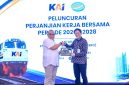 Penandatanganan dan peluncuran Perjanjian Kerja Bersama (PKB) antara PT Kereta Api Indonesia (Persero) dan Serikat Pekerja Kereta Api periode 2026–2028 di Jakarta, Jumat (26/6/2026). Foto: Ist.