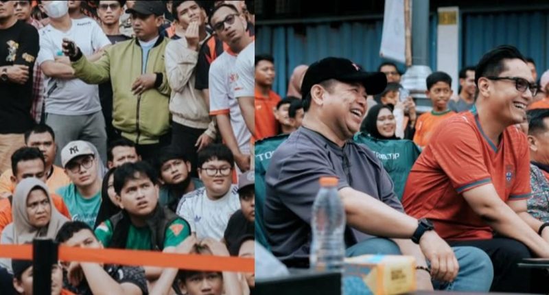 Foto: Suasana Nonton Bareng Piala Dunia di Kesawan Medan, Minggu(28/06/2026). Sumber (Instagram RicoWaas)