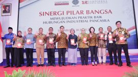 Sinergi Pilar Bangsa yang digelar di Surabaya pada 30 Juni 2026, menandai kerja sama antara Kementerian Ketenagakerjaan dan PT HM Sampoerna Tbk. Foto: Ist.