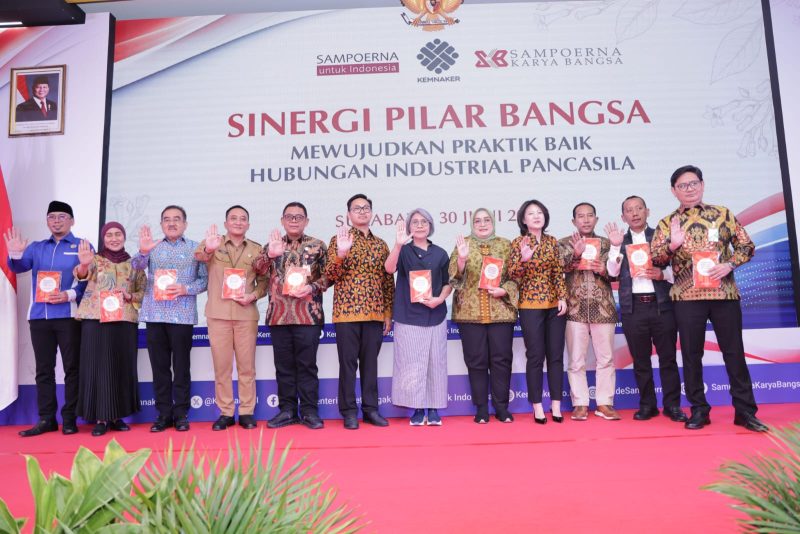 Sinergi Pilar Bangsa yang digelar di Surabaya pada 30 Juni 2026, menandai kerja sama antara Kementerian Ketenagakerjaan dan PT HM Sampoerna Tbk. Foto: Ist.