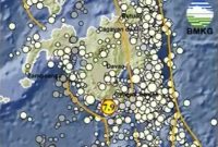 Gempa besar berkekuatan M 7,9 mengguncang Tahuna, Kabupaten Sangihe, Sulawesi Utara (Sulut), Senin (8/6/2026) pukul 06.37 WIB. Foto: Ist.
