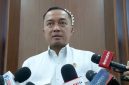 Menteri Sekretaris Negara Prasetyo Hadi memberikan keterangan pers di Gedung Nusantara III, Kompleks Parlemen, Senayan, Jakarta, Senin (8/6/2026). Foto: Ist.