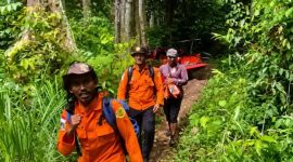 Tim gabungan pencari bergerak menyisir kawasan hutan dan jalur pendakian Gunung Seulawah, Desa Saree, Kecamatan Lembah Seulawah, Aceh Besar, Jumat (5/6/2026). Foto: Ist.