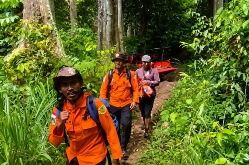 Tim gabungan pencari bergerak menyisir kawasan hutan dan jalur pendakian Gunung Seulawah, Desa Saree, Kecamatan Lembah Seulawah, Aceh Besar, Jumat (5/6/2026). Foto: Ist.