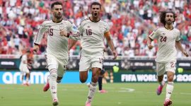 Spanyol memastikan juara Grup H Piala Dunia 2026 usai menang 1-0 atas Uruguay, sementara Cape Verde lolos ke babak 32 besar. Foto: Ist.