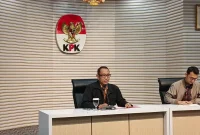 Konferensi pers penetapan tersangka dalam perkara dugaan suap proyek di Kabupaten Langkat Tahun Anggaran 2025-2026. Foto: Ist.