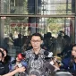 Juru Bicara KPK Budi Prasetyo memberikan keterangan pers di Gedung Merah Putih KPK, Kamis (30/7/2026), mengungkap penetapan tersangka oknum pegawai KPK bersama Bupati Pemalang dalam dua klaster dugaan pemerasan dan korupsi. Foto: Ist.