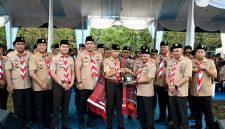 Pembukaan Jambore Daerah XI Pramuka Sumut 2026 di Sibolangit, 8 Juli 2026. Wakil Gubernur Sumut bersama jajaran pimpinan Gerakan Pramuka secara resmi memulai kegiatan yang diikuti ribuan peserta dari seluruh wilayah Sumatera Utara. Foto: Ist.