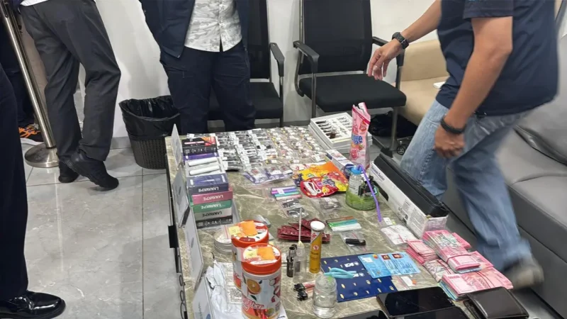 Barang bukti pengungkapan kasus vape narkoba di Kota Batam. Foto: Ist.