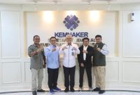Sekretaris Jenderal Kementerian Ketenagakerjaan Cris Kuntadi menerima audiensi pimpinan GERTANUSA Foundation di Jakarta, Senin (6/7/2026). Foto: Ist.