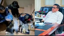 Foto: Proses Penangkapan WNA Singapura yang diduga Memproduksi Pabrik Vape Narkoba di Medan(Kiri), Kakanwil Imigrasi Sumut(Kanan).