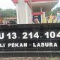 Area depan SPBU 13.214.104 Damuli Pekan, Labuhanbatu Utara. Pengisian BBM jenis solar bersubsidi di SPBU ini menuai sorotan lantaran diduga melayani kendaraan bertangki modifikasi dalam jumlah besar. Foto: GS
